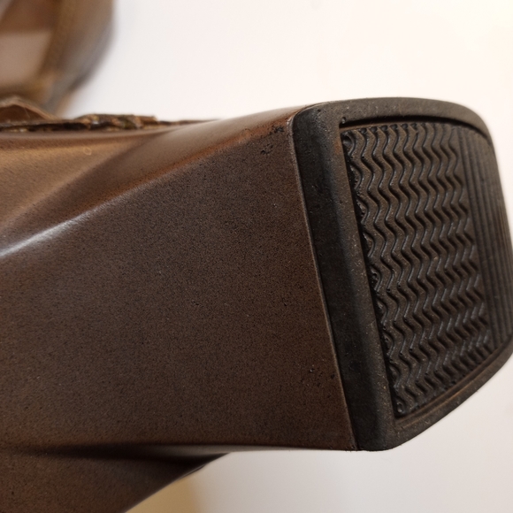 Dansko Brown Savanna Embossed Leather Mary Jaine Comfort Clogs Sz 39 - Picture 9 of 11